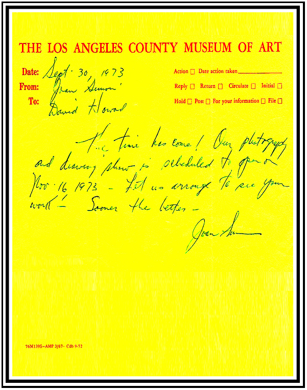 David Howard Photography Los Angeles County Museum of Art David E. T. Howard Photographer Artist