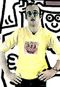 DAVID HOWARD KEITH HARING COLOR PHOTO