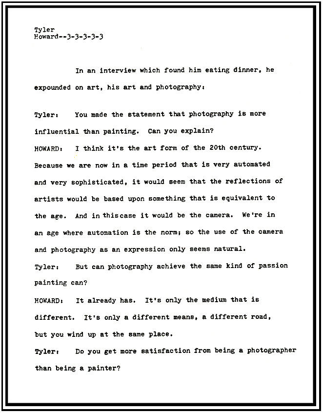 David Howard Phography Interviews Ansel Adams David Howard Photography