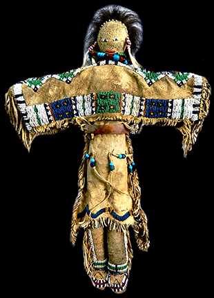 NATIVE AMERICAN SIOUX DOLL DAVID HOWARD TRIBAL ART