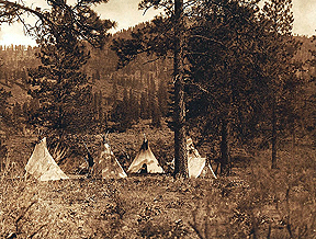 Edward Curtis Spokane Camp 242 David Howard Tribal Art