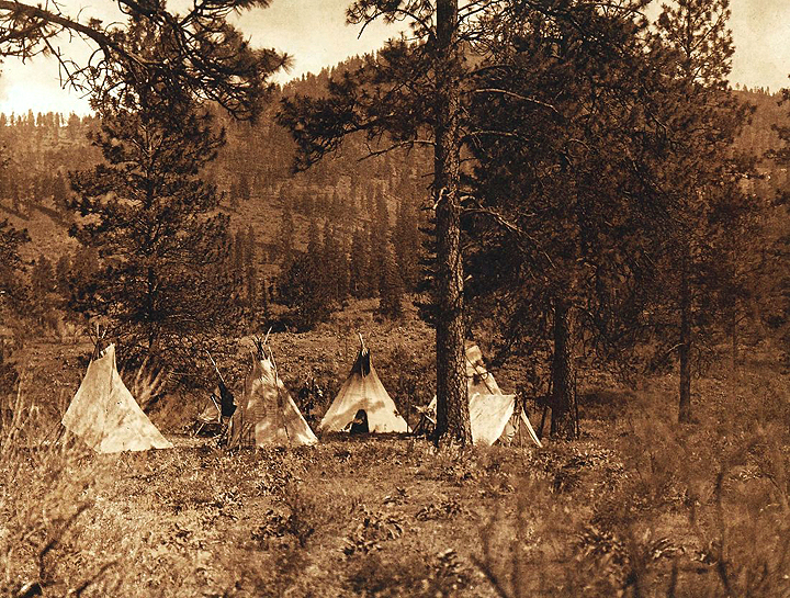 EDWARD CURTIS SPOKANE CAMP DAVID HOWARD TRIBAL ART