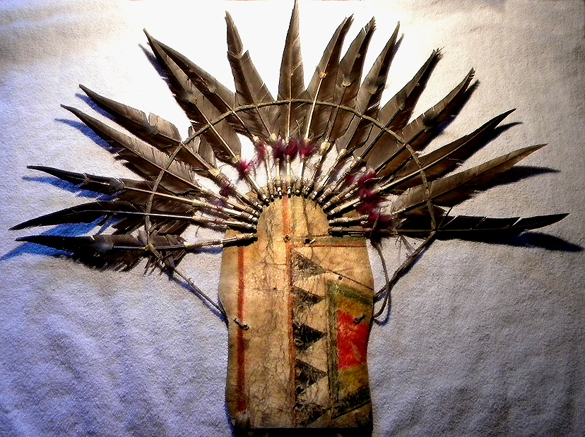 Nez Perce war dance headdress Native American David Howard Tribal Art