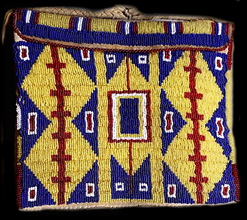 NATIVE AMERICAN PLAINS DOCUMENT BAG DAVID HOWARD TRIBAL ART