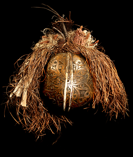 Tribal Art Asia Hanging Dayak Skulls