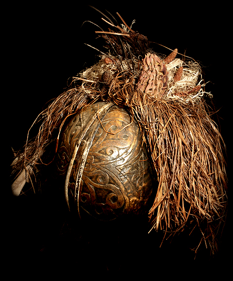 Hanging Dayak Skulls