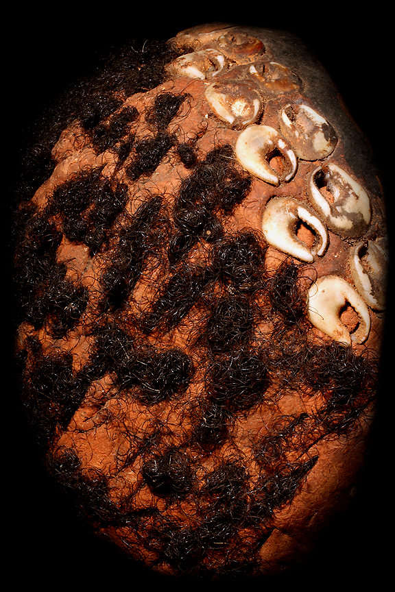 IATMUL SKULL DETAIL HAIR AND SHELL