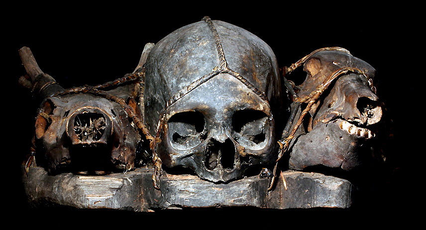 Ifugao Tribe Philippines Human Skull Trophy