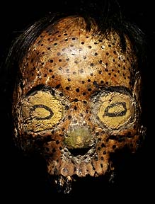 NAGA ANCESTOR HUMAN SKULL DAVID HOWARD TRIBAL ART