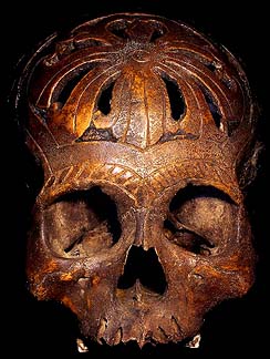 DAVID HOWARD TRIBAL ART DAYAK TROPHY SKULL