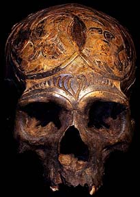 DAYAK HUMAN SKULL DAVID HOWARD TRIBAL ART