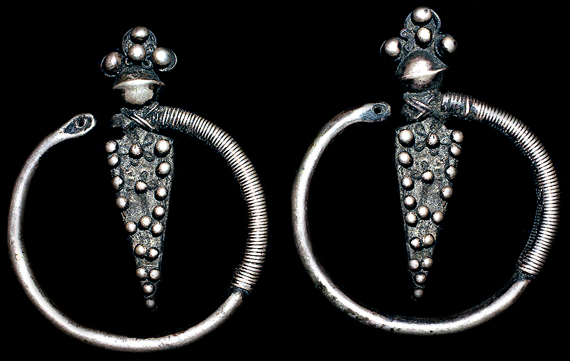 YAO EARRINGS DAVID HOWARD TRIBAL ART