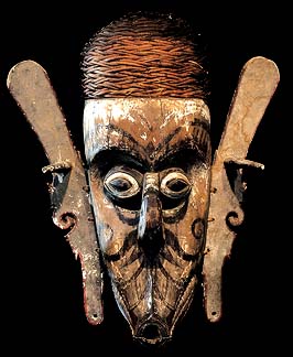 DAYAK MASK DAVID HOWARD TRIBAL ART