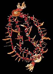 DAYAK SHAMANS BEADED NECKLACE DAVID HOWARD TRIBAL ART