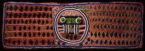 AUTHENTIC ANTIQUE YORUBA BEADED PANEL