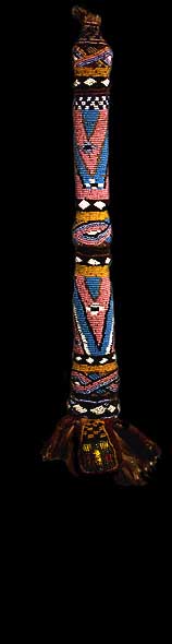 YORUBA BEADED CEREMONIAL FLY WHISK