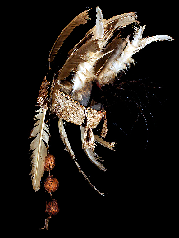 Asmat Skull Headdress Detail David Howard Tribal Art