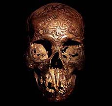 DAYAK HEADHUNTING VICTIM SKULL