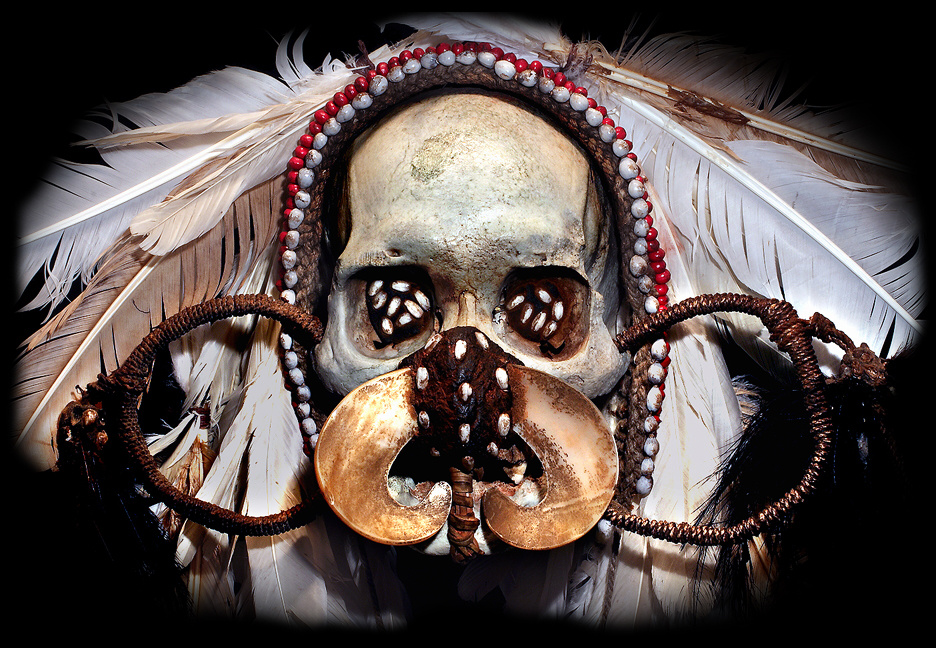 ASMAT SKULL SHELL NOSE RING