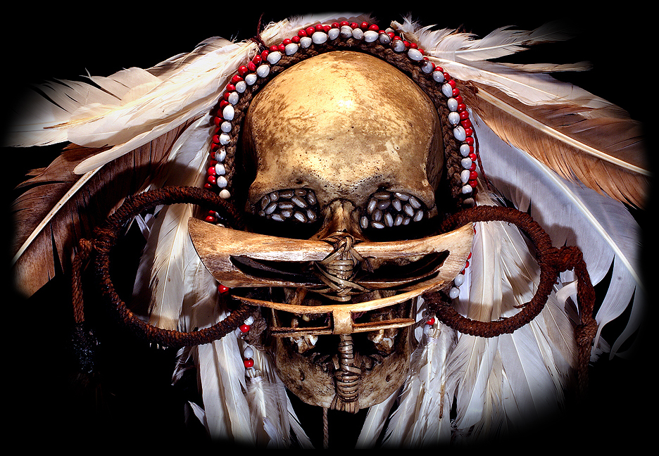 ASMAT TRIBE AUTHENTIC ANCESTOR SKULL