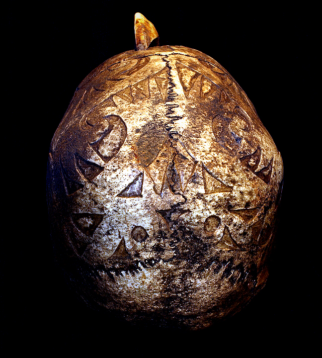 DAYAK CHILD'S TROPHY SKULL