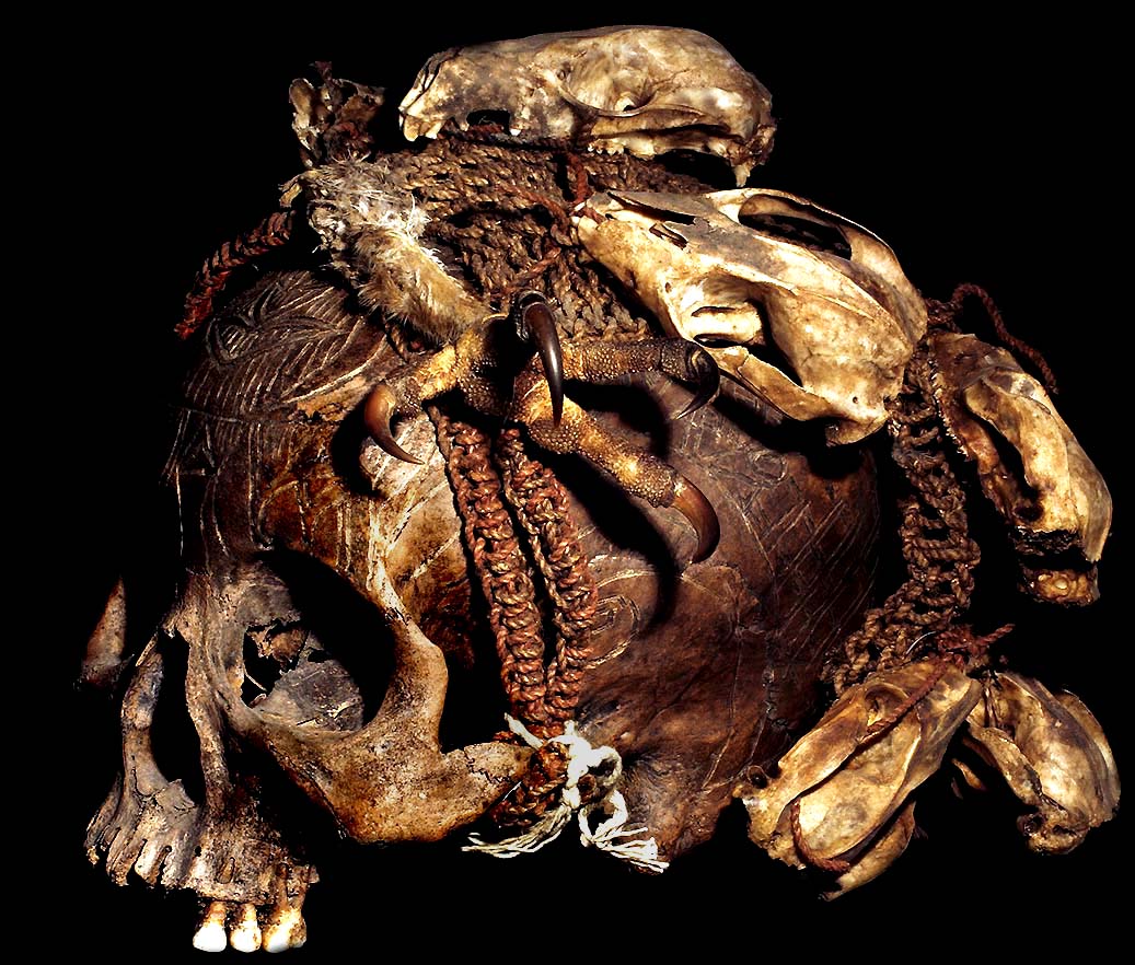 DAYAK HUMAN TROPHY SKULL