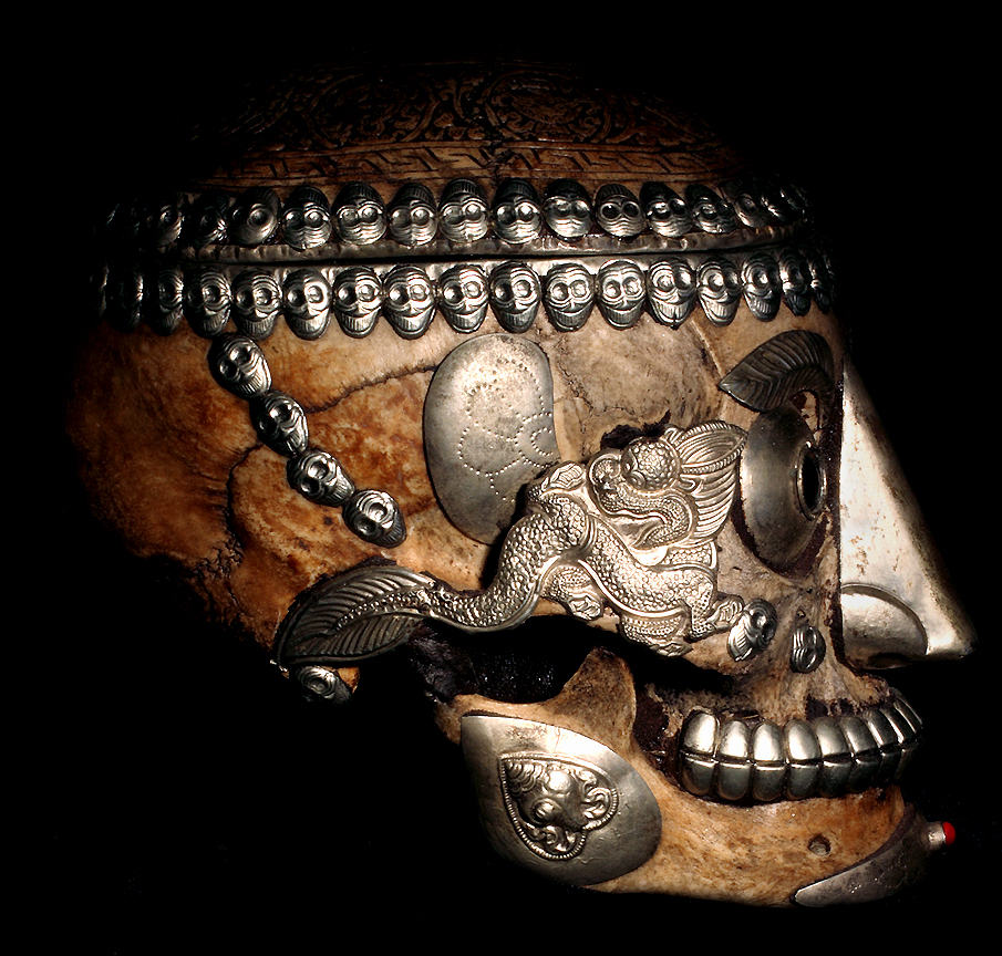 TANTRIC RITUAL KAPALA SACRED HUMAN SKULL CAP