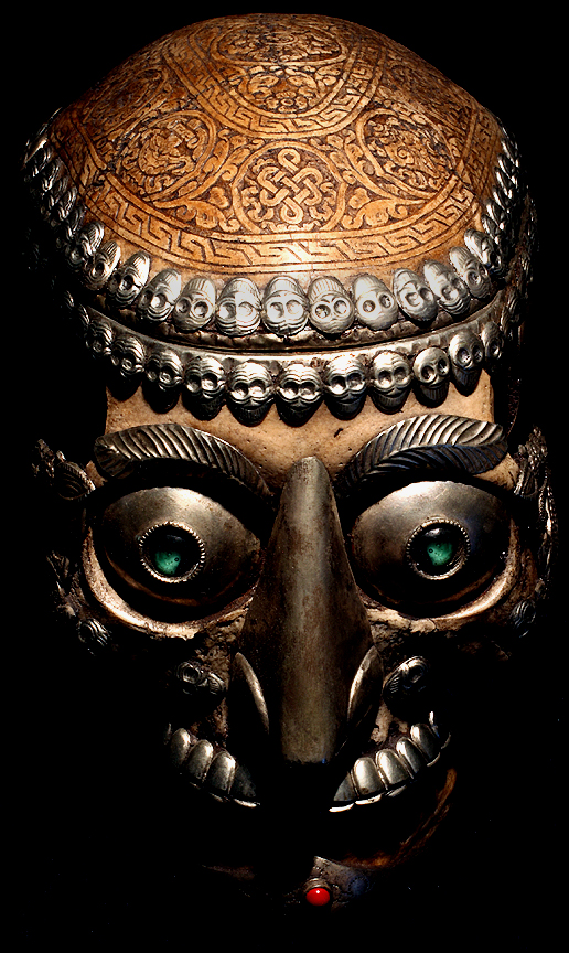 HAND CARVED REAL HUMAN KAPALA SKULL CAP