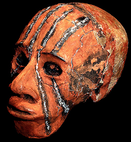 VANUATU OVERMODELED HUMAN SKULL