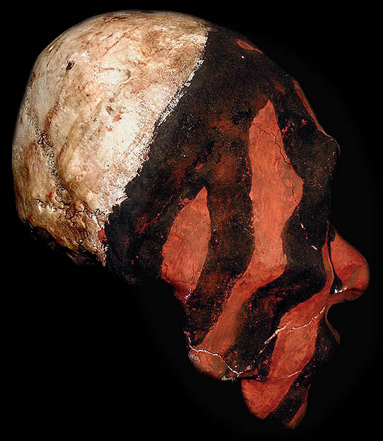 VANUATU OVERMODELED REAL AUTHENTIC HUMAN SKULL